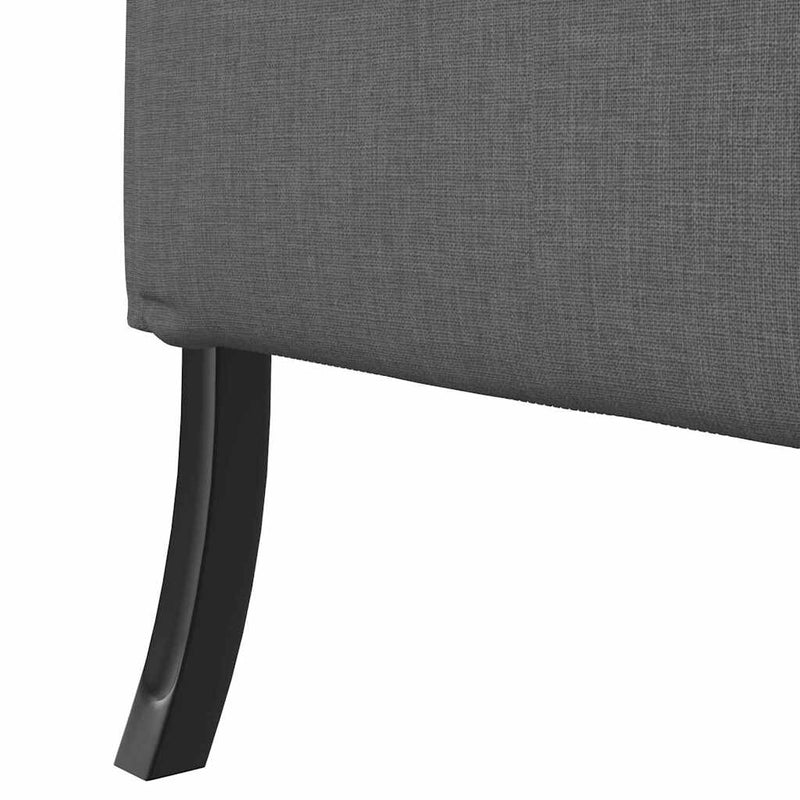 vidaXL Magas háttámlás szófák Sötétszürke 109 x 56 x 121 cm szövet