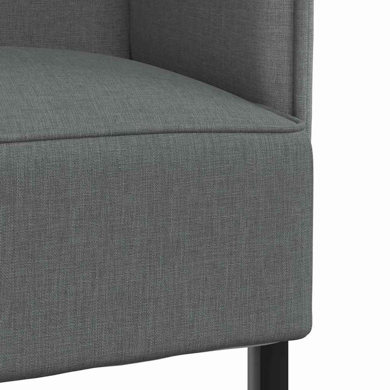 vidaXL Magas háttámlás szófák Sötétszürke 109 x 56 x 121 cm szövet