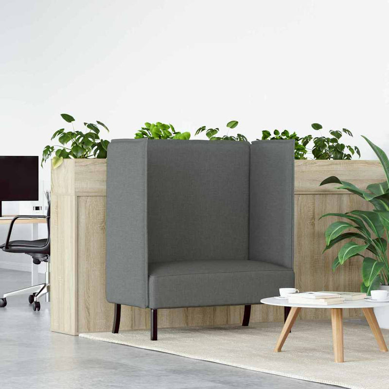 vidaXL Magas háttámlás szófák Sötétszürke 109 x 56 x 121 cm szövet