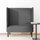 vidaXL Magas háttámlás szófák Sötétszürke 109 x 56 x 121 cm szövet