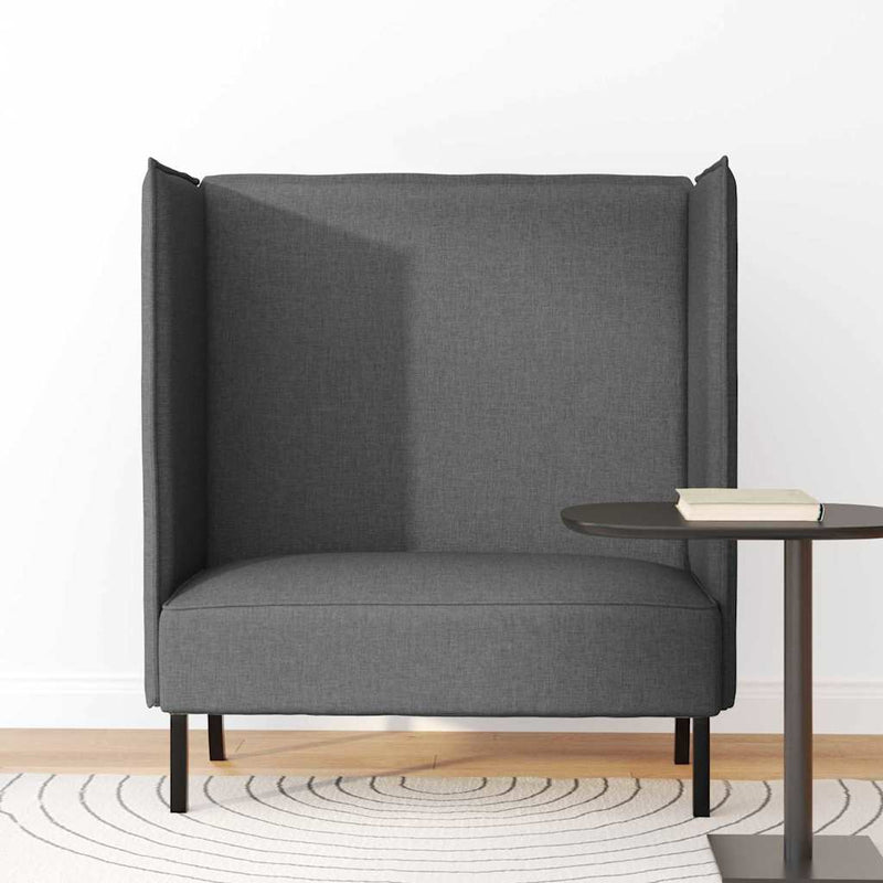 vidaXL Magas háttámlás szófák Sötétszürke 109 x 56 x 121 cm szövet