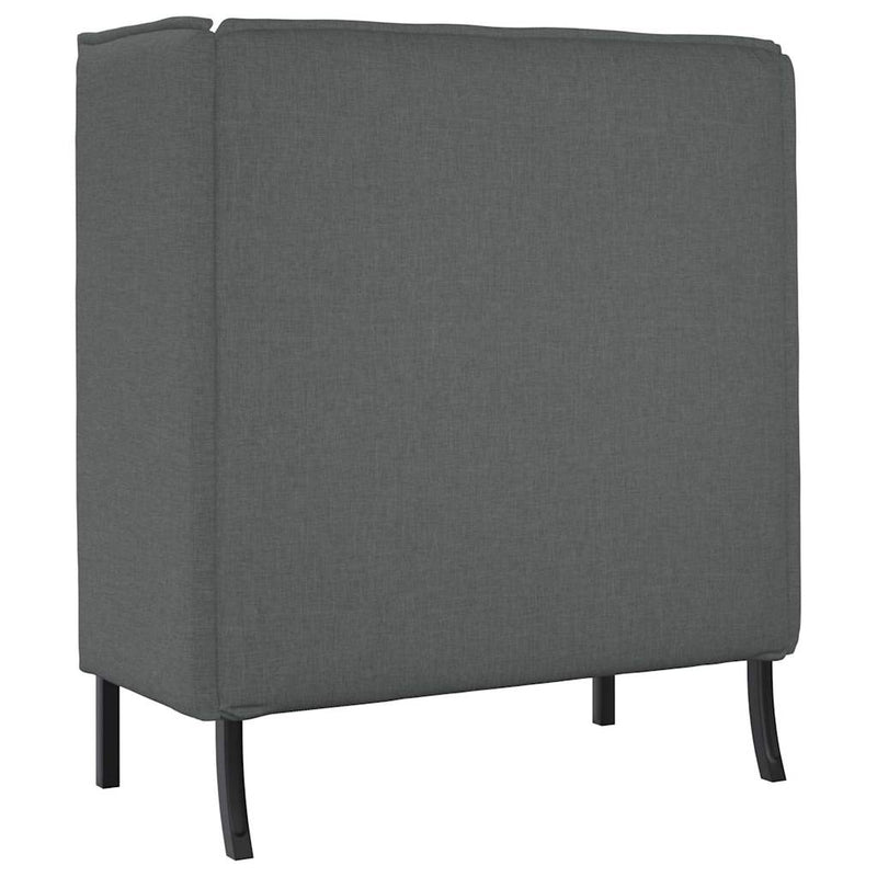 vidaXL Magas háttámlás szófák Sötétszürke 109 x 56 x 121 cm szövet