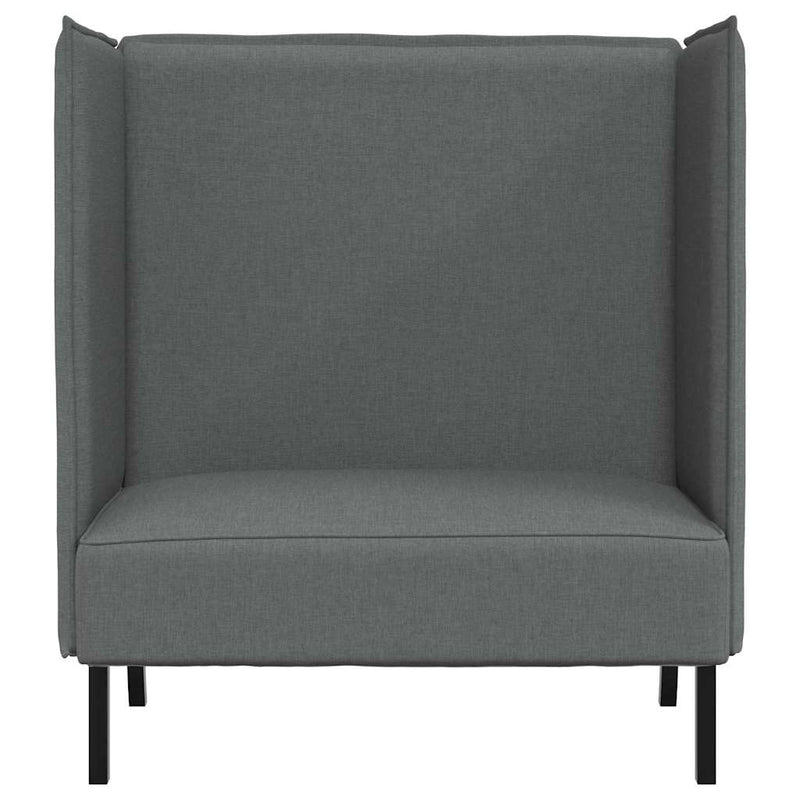 vidaXL Magas háttámlás szófák Sötétszürke 109 x 56 x 121 cm szövet