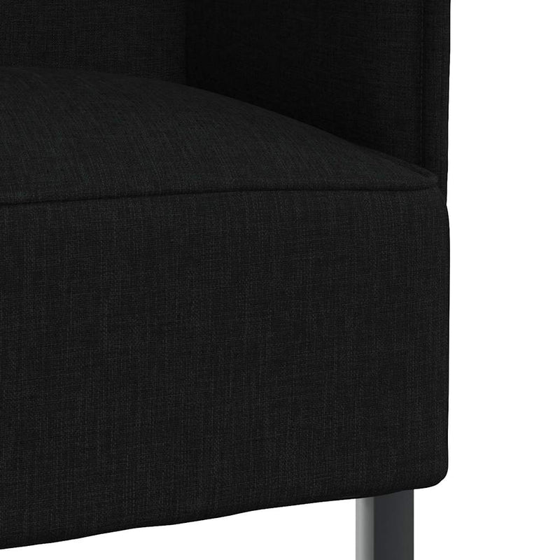 vidaXL Magas háttámlás szófák Fekete 109 x 56 x 121 cm szövet