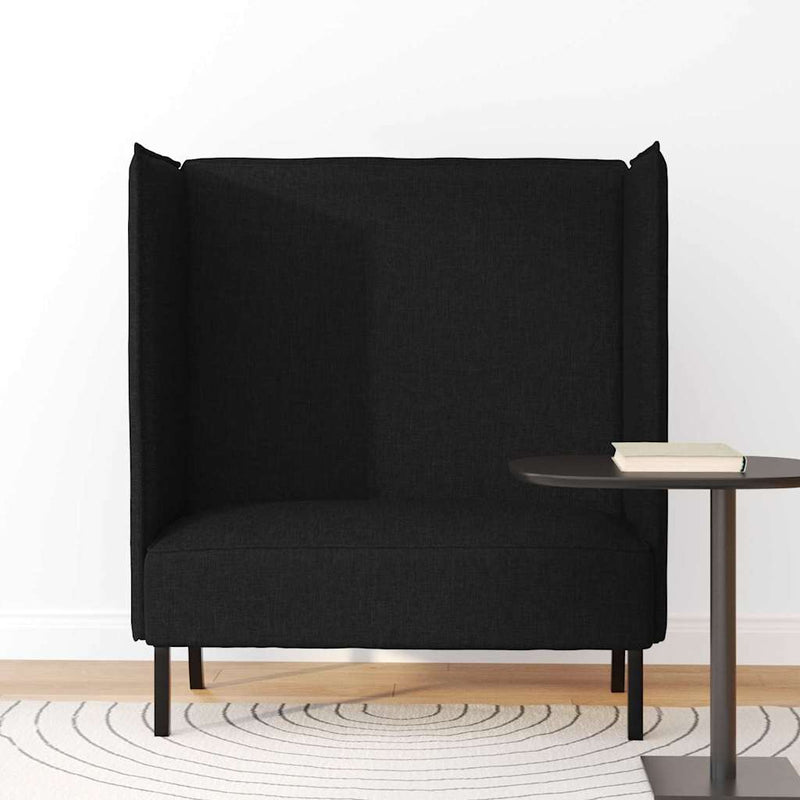 vidaXL Magas háttámlás szófák Fekete 109 x 56 x 121 cm szövet
