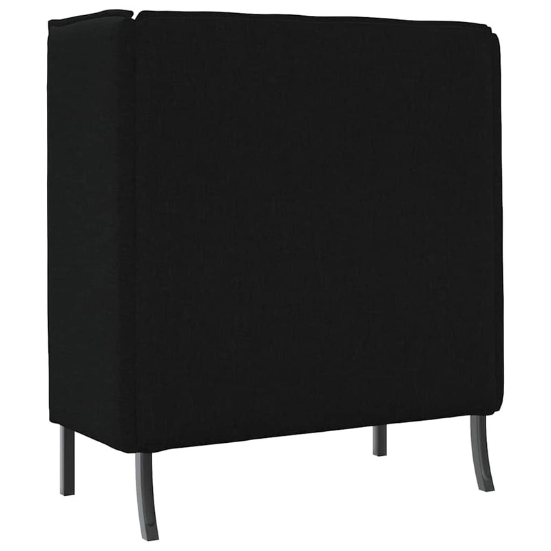 vidaXL Magas háttámlás szófák Fekete 109 x 56 x 121 cm szövet