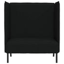 vidaXL Magas háttámlás szófák Fekete 109 x 56 x 121 cm szövet