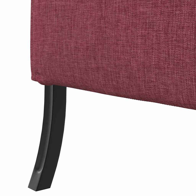 vidaXL Magas háttámlás szófák bordó 109 x 56 x 121 cm szövet