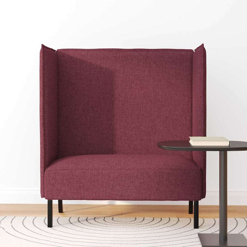 vidaXL Magas háttámlás szófák bordó 109 x 56 x 121 cm szövet