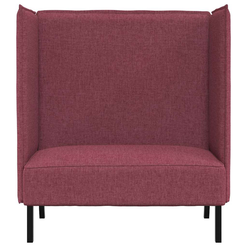 vidaXL Magas háttámlás szófák bordó 109 x 56 x 121 cm szövet