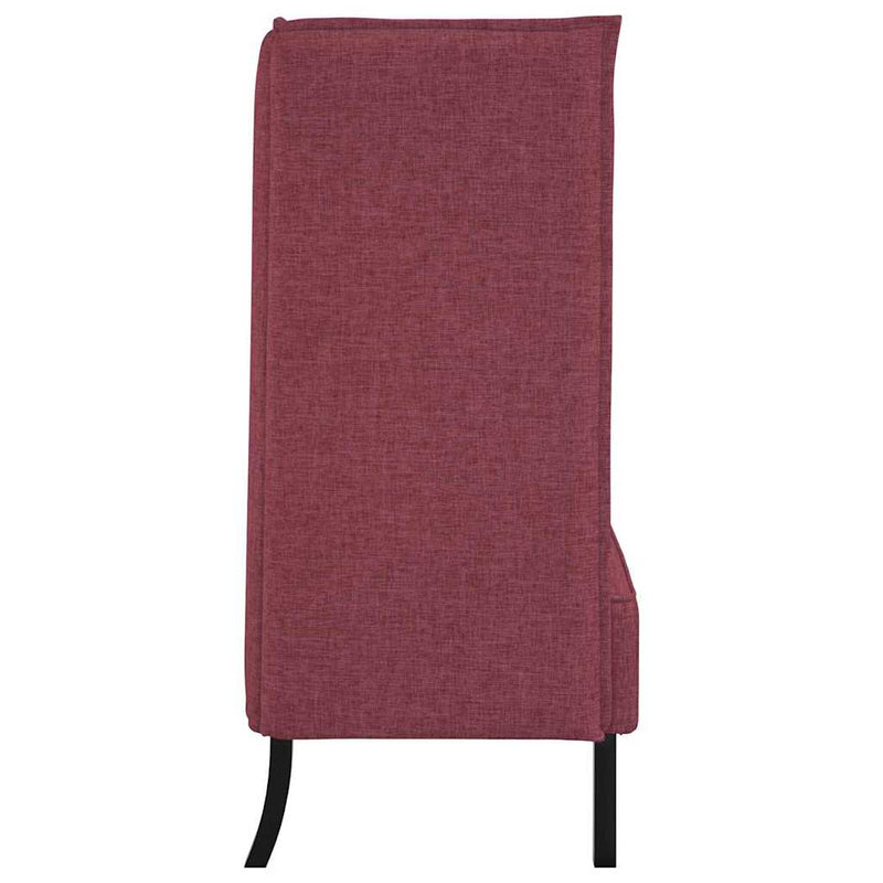 vidaXL Magas háttámlás szófák bordó 109 x 56 x 121 cm szövet
