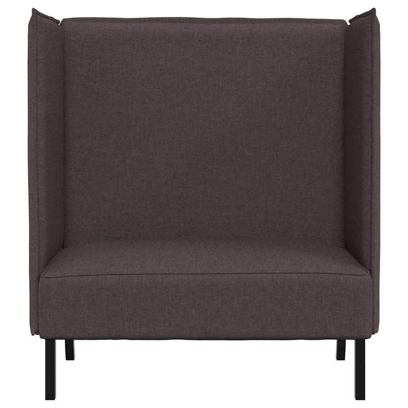 vidaXL Magas háttámlás szófák sötétbarna 109 x 56 x 121 cm szövet