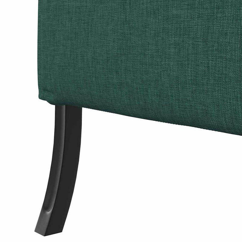 vidaXL Magas háttámlás szófák Sötétzöld 109 x 56 x 121 cm szövet
