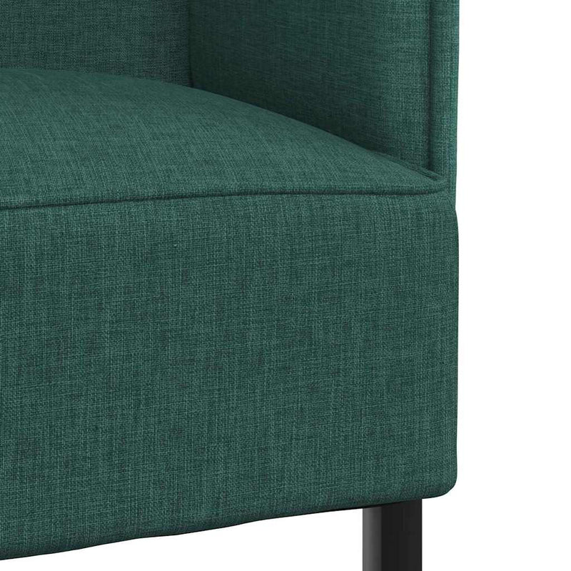 vidaXL Magas háttámlás szófák Sötétzöld 109 x 56 x 121 cm szövet