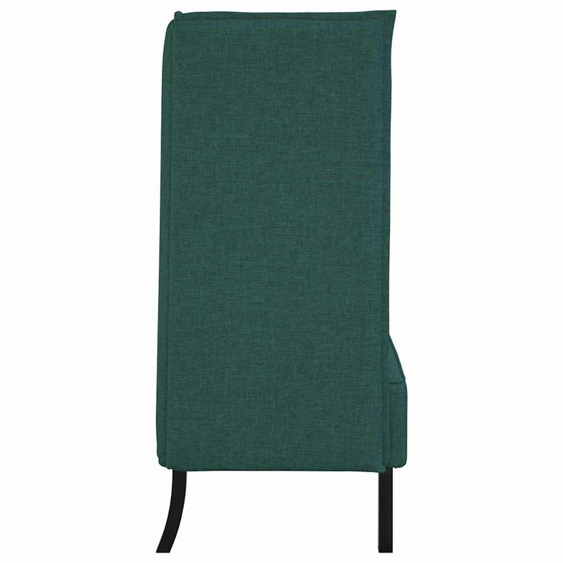 vidaXL Magas háttámlás szófák Sötétzöld 109 x 56 x 121 cm szövet