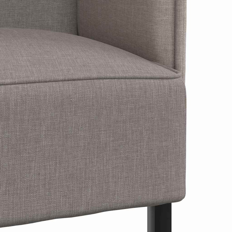 vidaXL Magas háttámlás szófák Tópszínű 109 x 56 x 121 cm szövet