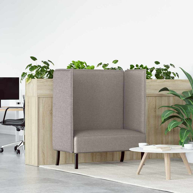 vidaXL Magas háttámlás szófák Tópszínű 109 x 56 x 121 cm szövet