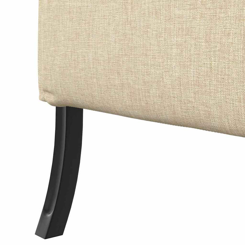 vidaXL Magas háttámlás szófák Krém 109 x 56 x 121 cm szövet