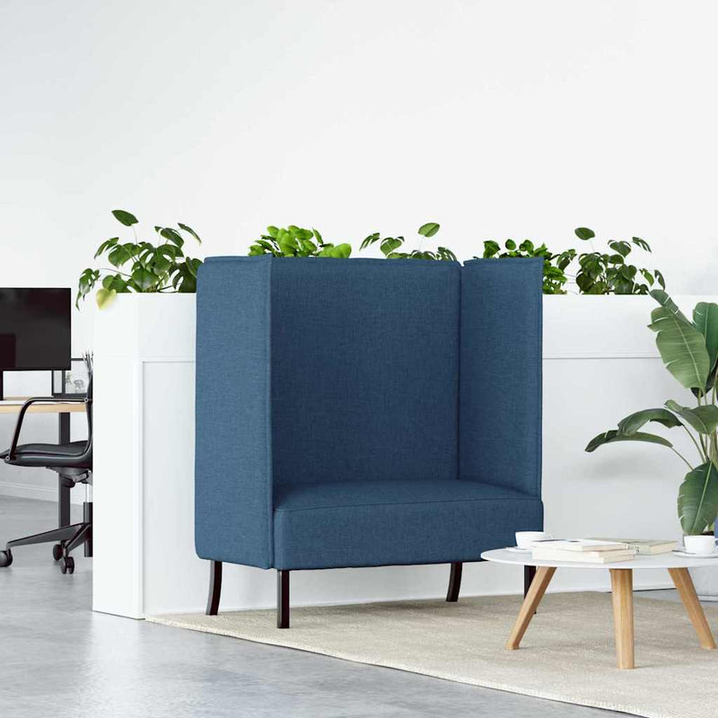 vidaXL Magas háttámlás szófák Kék 109 x 56 x 121 cm szövet