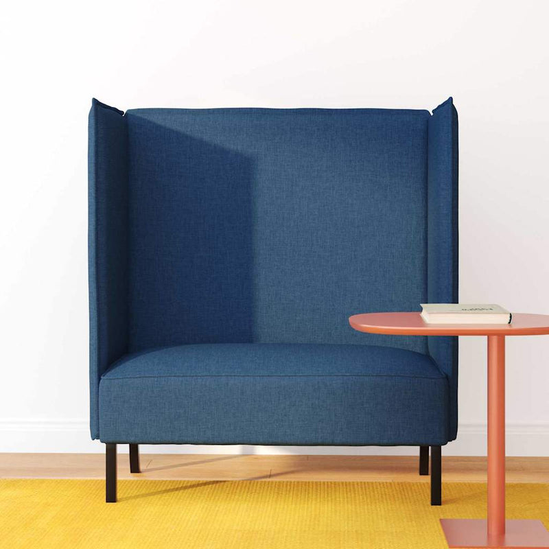 vidaXL Magas háttámlás szófák Kék 109 x 56 x 121 cm szövet