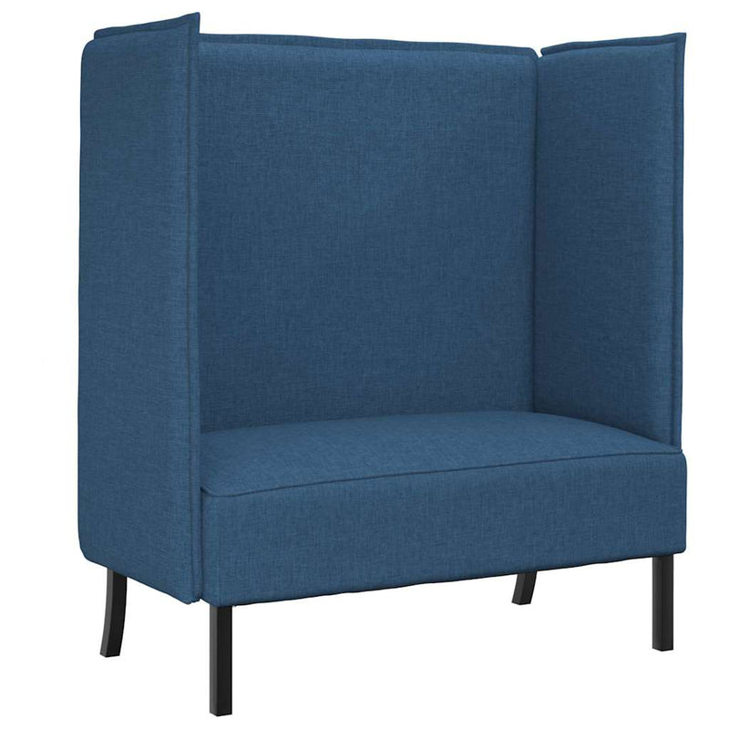 vidaXL Magas háttámlás szófák Kék 109 x 56 x 121 cm szövet