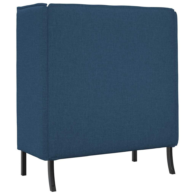 vidaXL Magas háttámlás szófák Kék 109 x 56 x 121 cm szövet