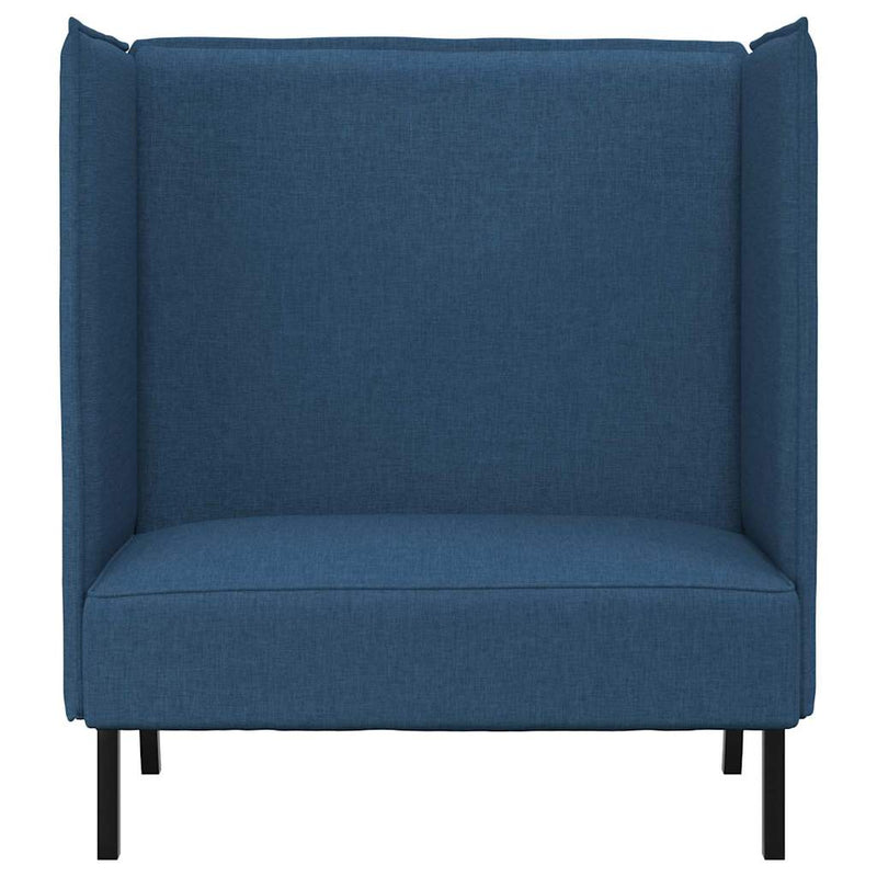 vidaXL Magas háttámlás szófák Kék 109 x 56 x 121 cm szövet