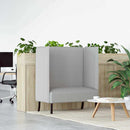 vidaXL Magas háttámlás szófák Felhős szürke 109 x 56 x 121 cm szövet