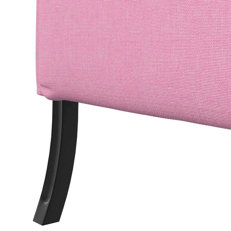vidaXL Magas háttámlás szófák Rózsaszín 109 x 56 x 121 cm szövet