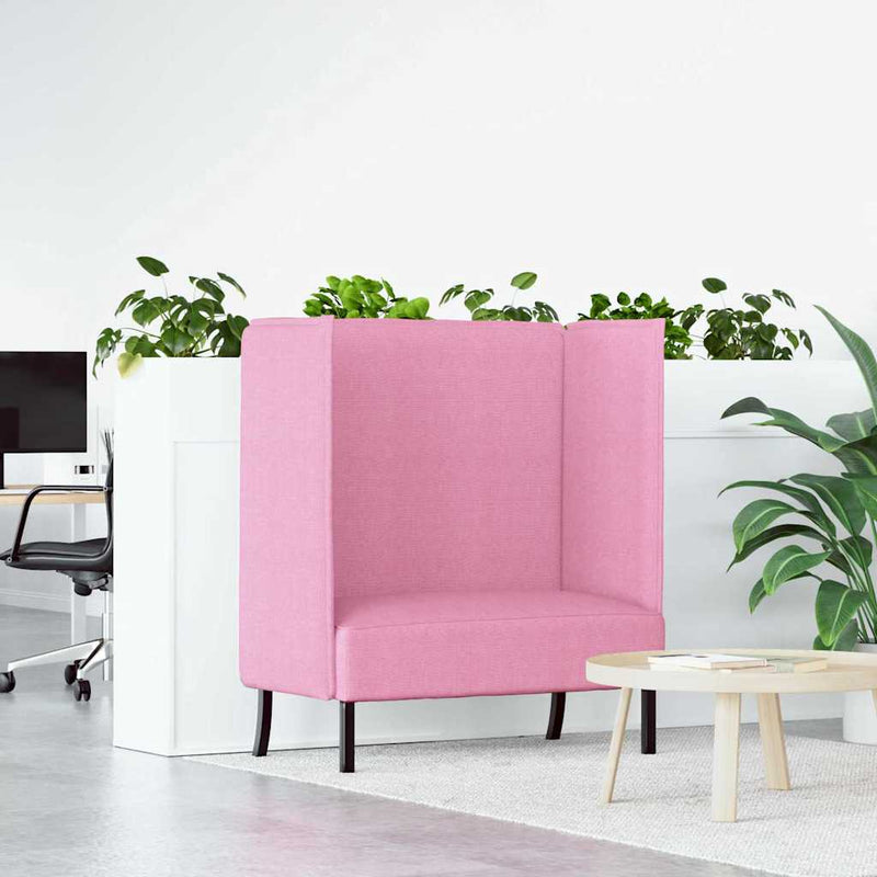 vidaXL Magas háttámlás szófák Rózsaszín 109 x 56 x 121 cm szövet