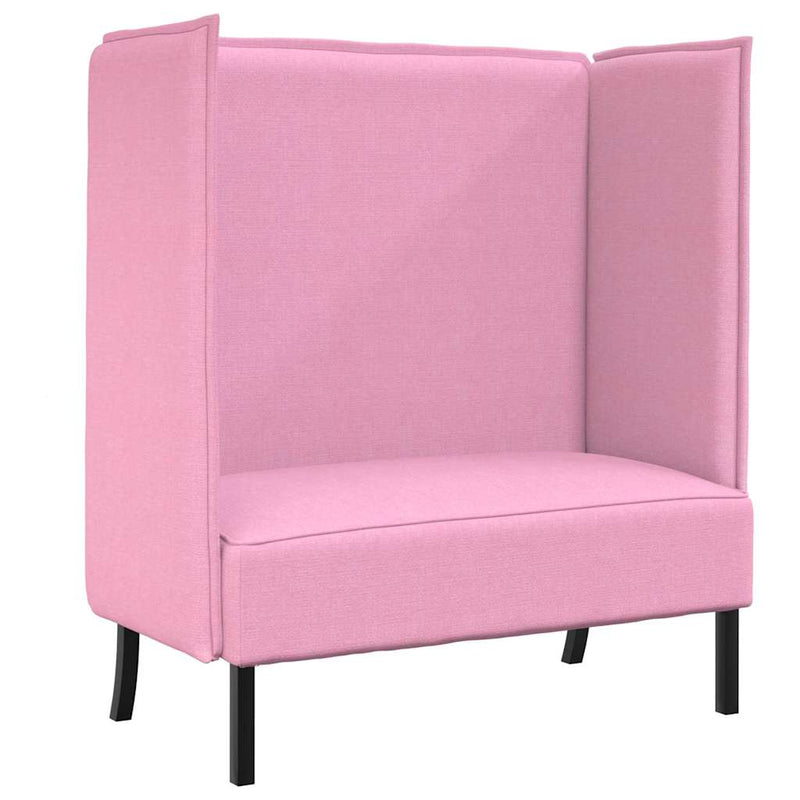 vidaXL Magas háttámlás szófák Rózsaszín 109 x 56 x 121 cm szövet