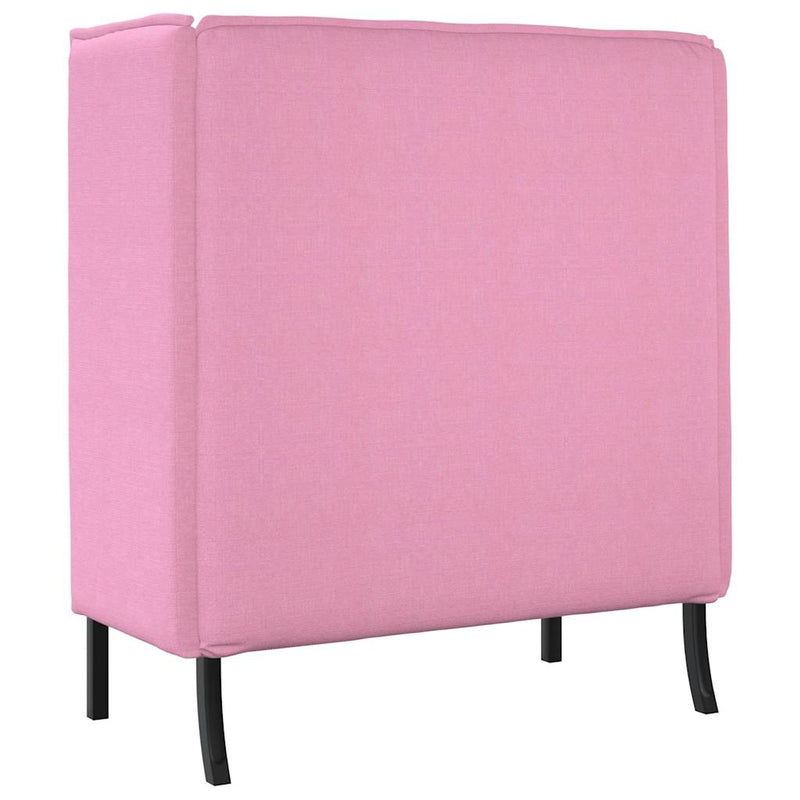 vidaXL Magas háttámlás szófák Rózsaszín 109 x 56 x 121 cm szövet