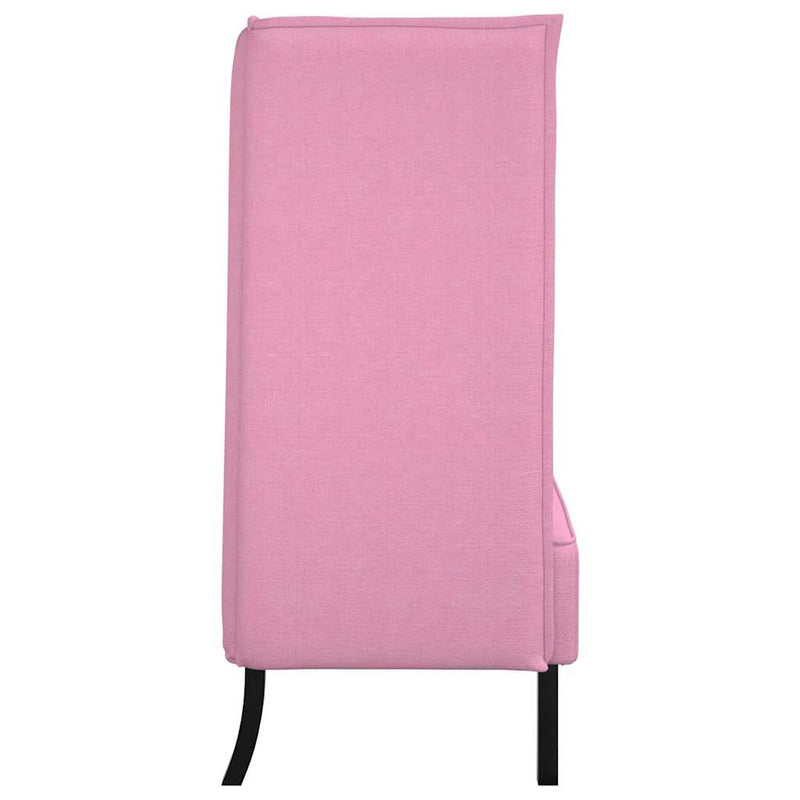 vidaXL Magas háttámlás szófák Rózsaszín 109 x 56 x 121 cm szövet