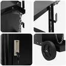 vidaXL Hegesztőkocsi Fekete 90 x 46 x 96 cm Acél