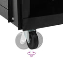 vidaXL Hegesztőkocsi Fekete 90 x 46 x 96 cm Acél