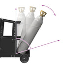 vidaXL Hegesztőkocsi Fekete 90 x 46 x 96 cm Acél