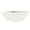 vidaXL Kerti cserép Fehér 35 x 35 x 15 cm Hidegen hengerelt acél