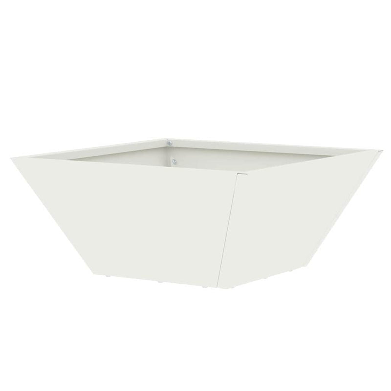 vidaXL Kerti Tál Ültető Fehér 35 x 35 x 15 cm Acél