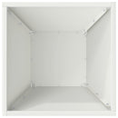 vidaXL Kerti cserép Fehér 35 x 35 x 15 cm Hidegen hengerelt acél