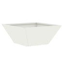 vidaXL Kerti cserép 5 pcs Fehér 35 x 35 x 15 cm Hidegen hengerelt acél