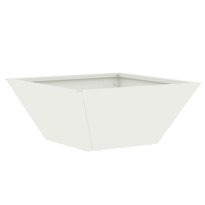 vidaXL Kerti Tál Ültető 5 pcs Fehér 35 x 35 x 15 cm Acél