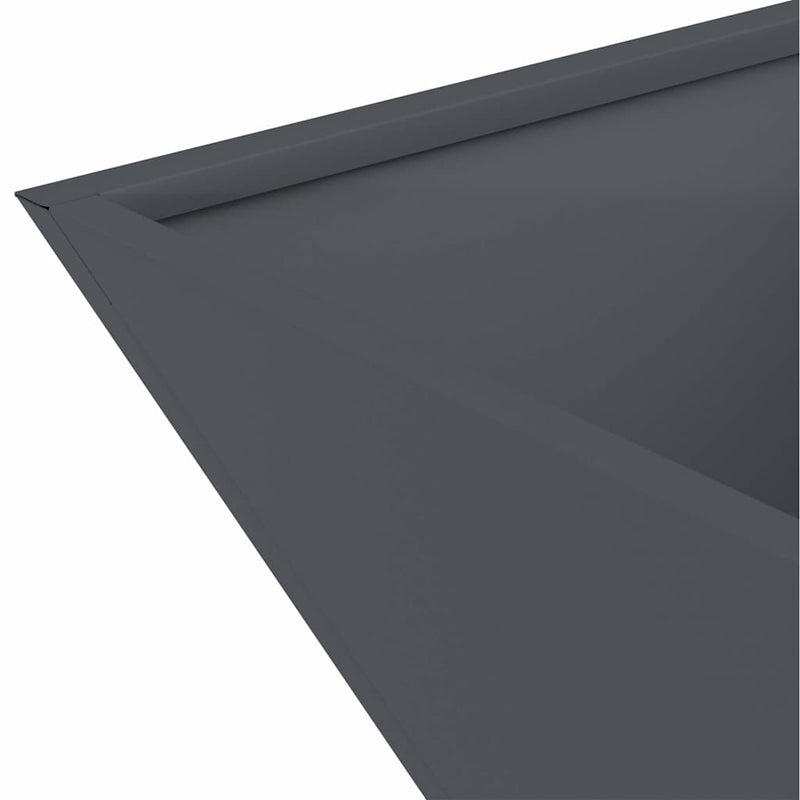 vidaXL Kerti Tál Ültető 5 pcs Antracit 35 x 35 x 15 cm Acél