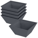vidaXL Kerti cserép 5 pcs Antracit 35 x 35 x 15 cm
