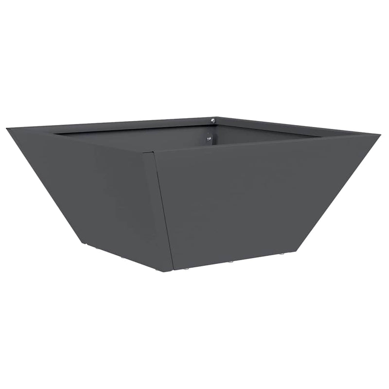 vidaXL Kerti Tál Ültető 5 pcs Antracit 35 x 35 x 15 cm Acél