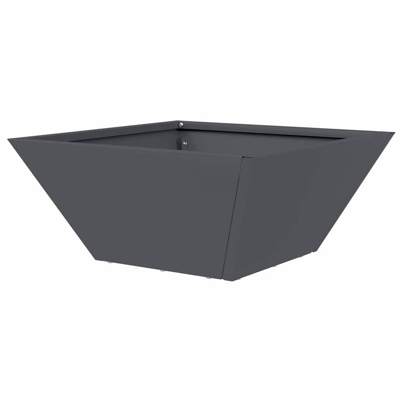 vidaXL Kerti Tál Ültető 5 pcs Antracit 35 x 35 x 15 cm Acél