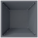 vidaXL Kerti cserép 5 pcs Antracit 35 x 35 x 15 cm