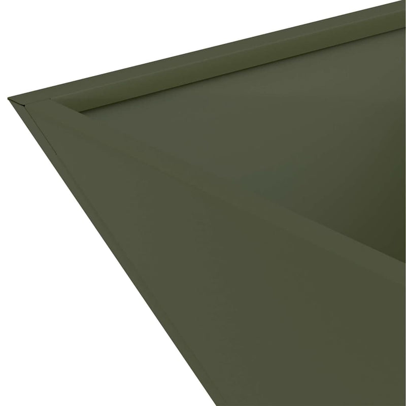 vidaXL Kerti Tál Ültető 5 pcs Oliva zöld 35 x 35 x 15 cm Acél