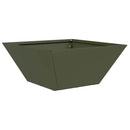 vidaXL Kerti cserép 5 pcs Olajzöld 35 x 35 x 15 cm