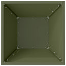 vidaXL Kerti cserép 5 pcs Olajzöld 35 x 35 x 15 cm