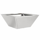 vidaXL Kerti cserép 5 pcs Ezüst 35 x 35 x 15 cm Rozsdamentes acél
